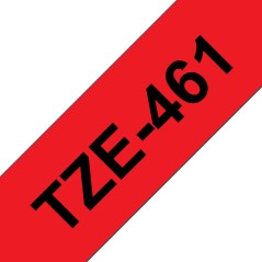 Brother TZE461 Tape - Black on Red 36mm High-Quality Labeling Solution
